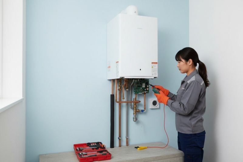 Gas And Electric Wall Heater Installation