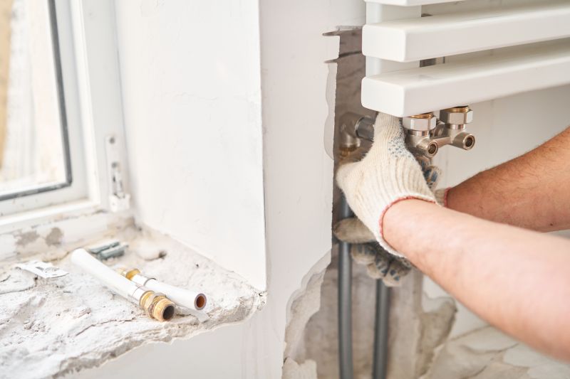 Gas And Electric Wall Heater Installation